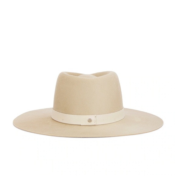 Janessa Leoné Cole Fedora Wool Hat in pebble color Size Medium NWT